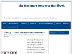 Sites similar to managersresourcehandbook.com