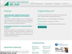 Sites similar to mancomunidaddelsur.org