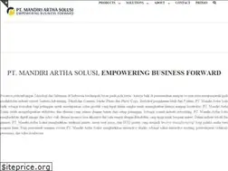 Sites similar to mandiriarthasolusi.co.id