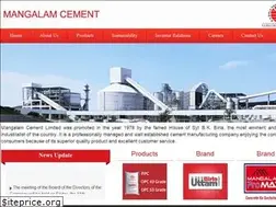 Sites similar to mangalamcement.com