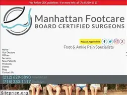 Sites similar to manhattanfootcare.com