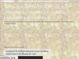 Sites similar to mania-de-lotofacil.blogspot.com