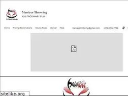 Sites similar to maniaxe-throwing.com