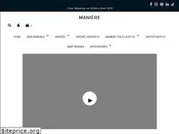 Sites similar to maniere.com