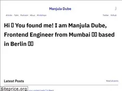 Sites similar to manjuladube.dev
