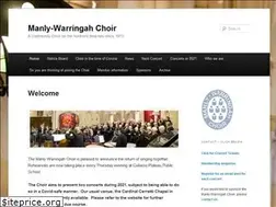 Sites similar to manlywarringahchoir.org.au