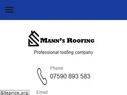 Sites similar to manns-roofing.com