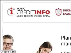 Sites similar to manocreditinfo.lt