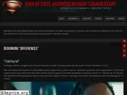 Sites similar to manofsteelanswers.com
