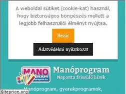 Sites similar to manoprogram.hu