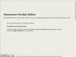 Sites similar to manoramaweeklyonline.blogspot.com
