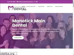 Sites similar to manotickmaindental.ca