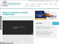 Sites similar to mansarovardentalcollege.com