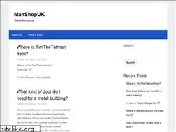 Sites similar to manshopuk.com