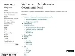 Sites similar to manticore.readthedocs.io