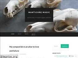 Sites similar to manticoremagic.wordpress.com