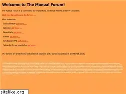 Sites similar to manual-forum.de