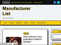 Sites similar to manufacturer-list.com