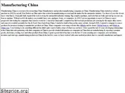 Sites similar to manufacturingchina.com