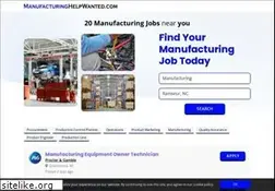 Sites similar to manufacturinghelpwanted.com