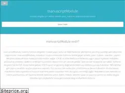 Sites similar to manuscriptmodule.com