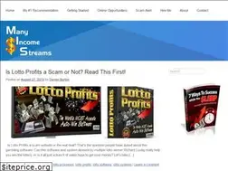 Sites similar to manyincomestreams.com