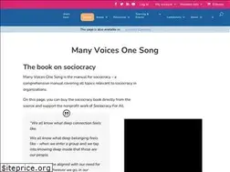 Sites similar to manyvoicesonesong.com
