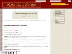 Sites similar to maorilawreview.co.nz