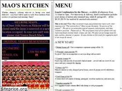 Sites similar to maoskitchen.com
