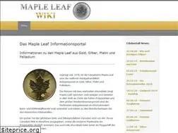 Sites similar to maple-leaf-wiki.de
