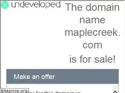 Sites similar to maplecreek.com