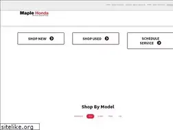 Sites similar to maplehonda.com