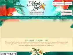 Sites similar to mapleleafgcc.net