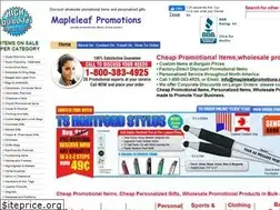 Sites similar to mapleleafpromotions.com