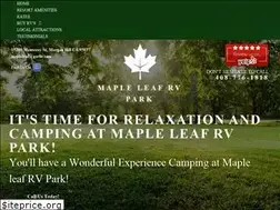 Sites similar to mapleleafrvpark.com