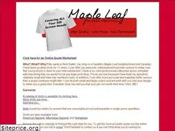Sites similar to mapleleafscreenprinting.com