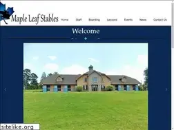 Sites similar to mapleleafstables.com