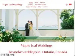 Sites similar to mapleleafweddings.com