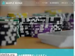 Sites similar to mapleridge.jp