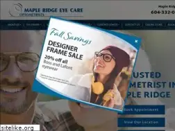 Sites similar to mapleridgeeyecare.ca