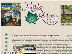Sites similar to mapleridgeresort.com