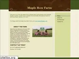 Sites similar to maplerowfarm.com