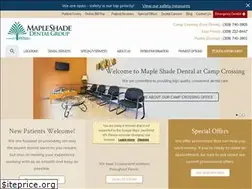 Sites similar to mapleshadecenter.com