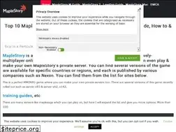 Sites similar to maplestoryprivateserver.com