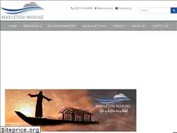 Sites similar to mapletonmarine.com
