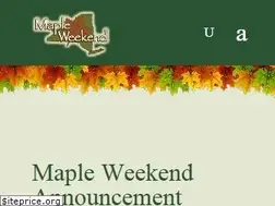 Sites similar to mapleweekend.com