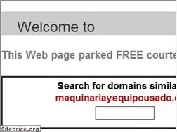 Sites similar to maquinariayequipousado.com