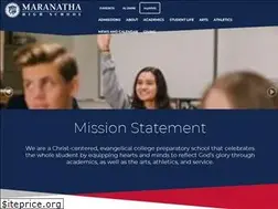 Sites similar to maranathahighschool.org