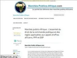 Sites similar to marches-publics-afrique.com