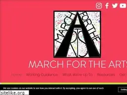 Sites similar to marchforthearts.com
